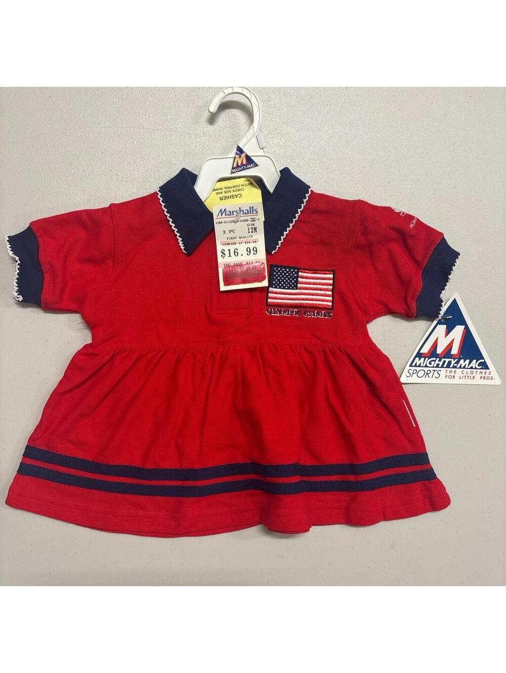 NWT Vintage Olympics Atlanta 1996 Girls Dress Size 12 months